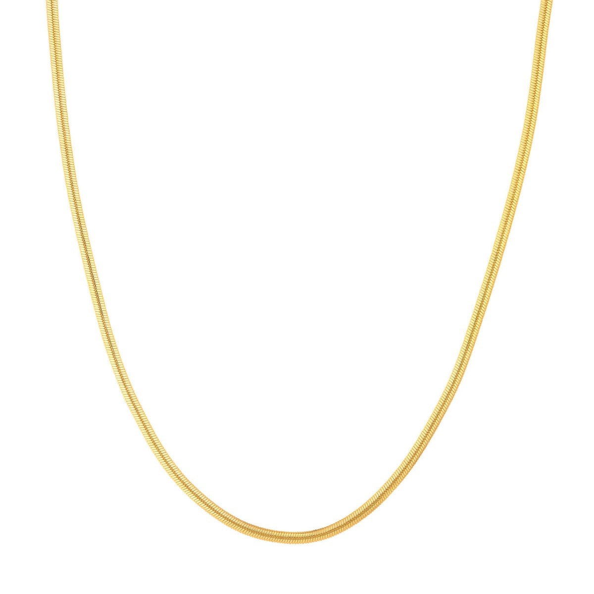 3.20mm Oval Snake Chain with Lobster Lock view 1
