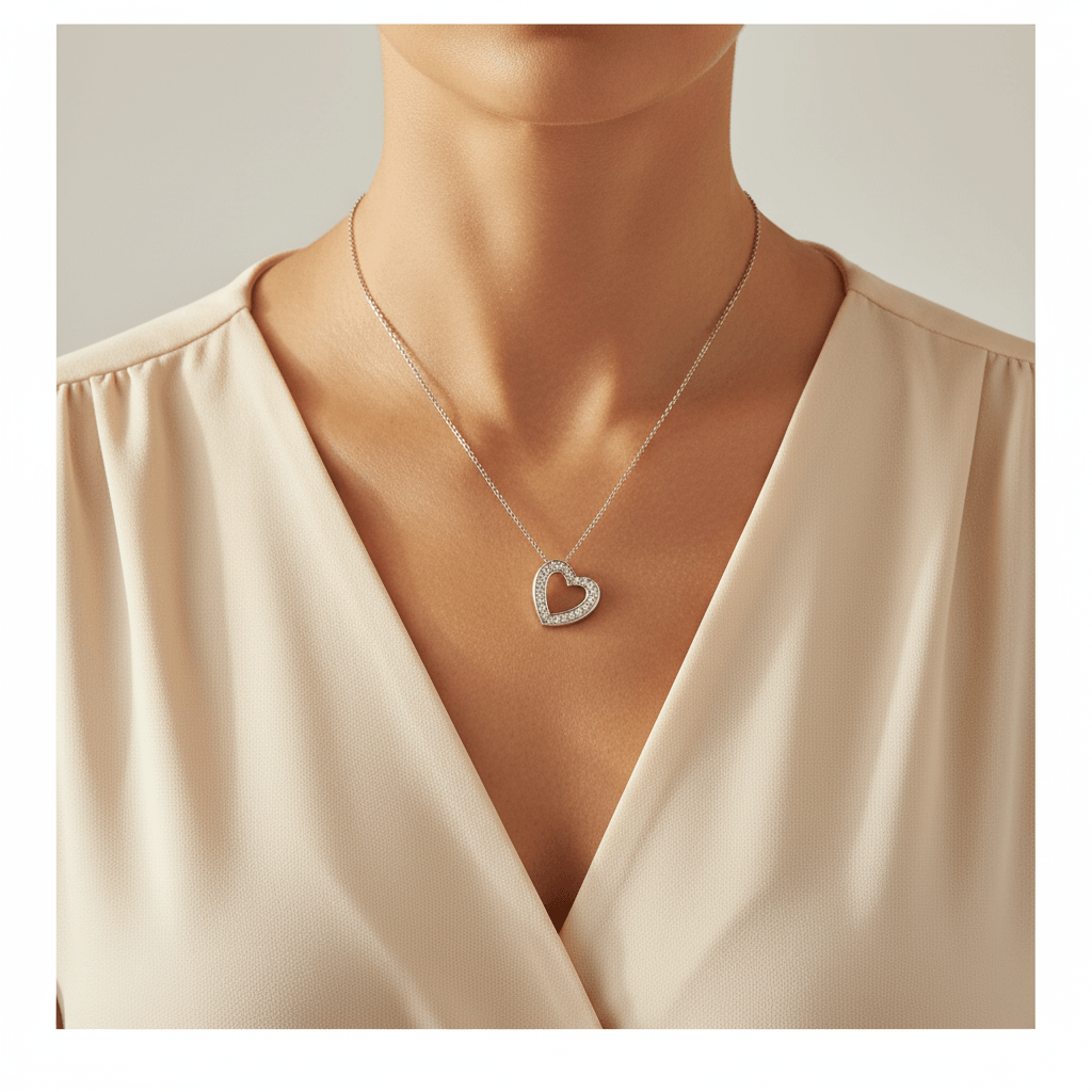 3D_Heart_Pave_Diamond_Necklace_On_Model_2