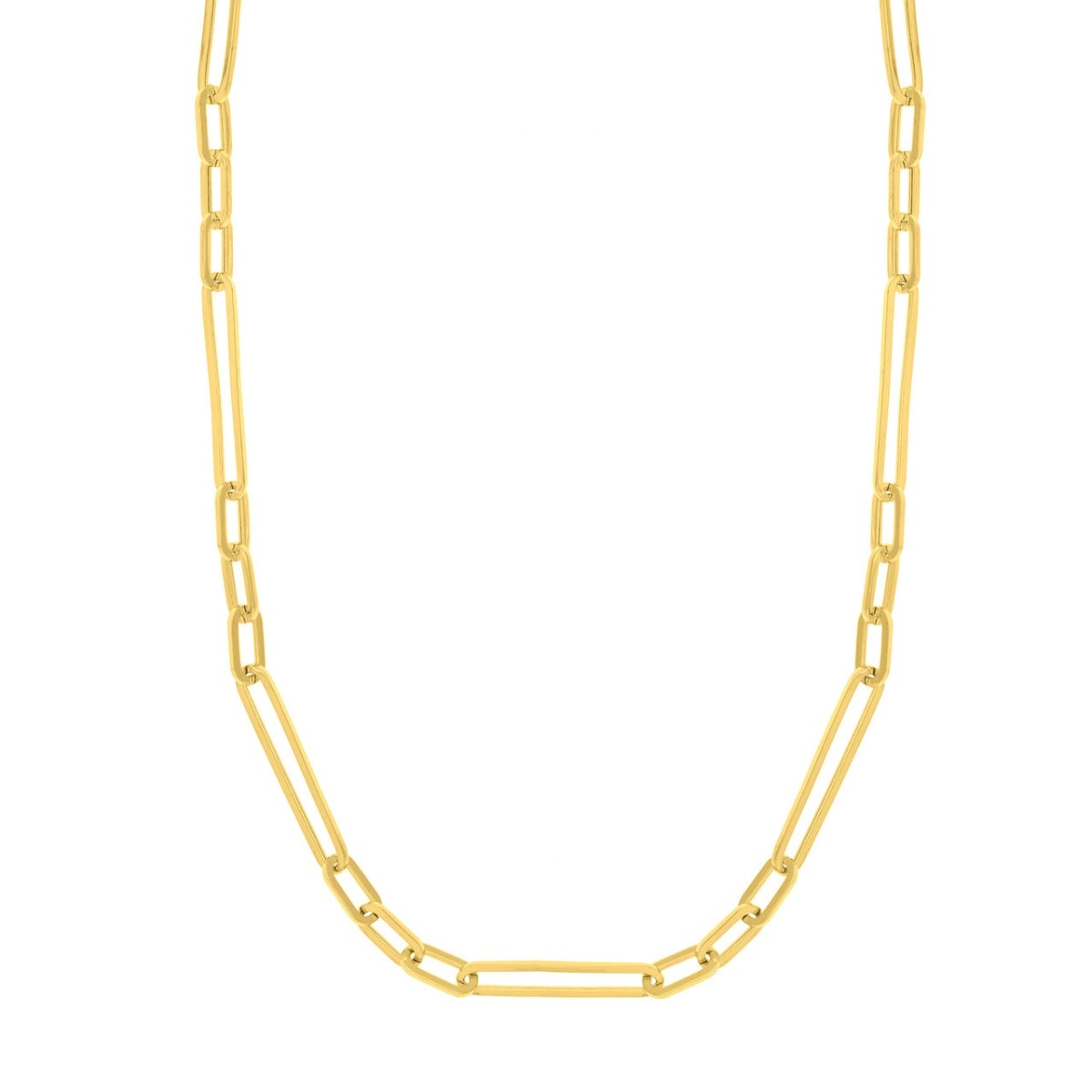 Large Paper Clip Gold Chain view 1
