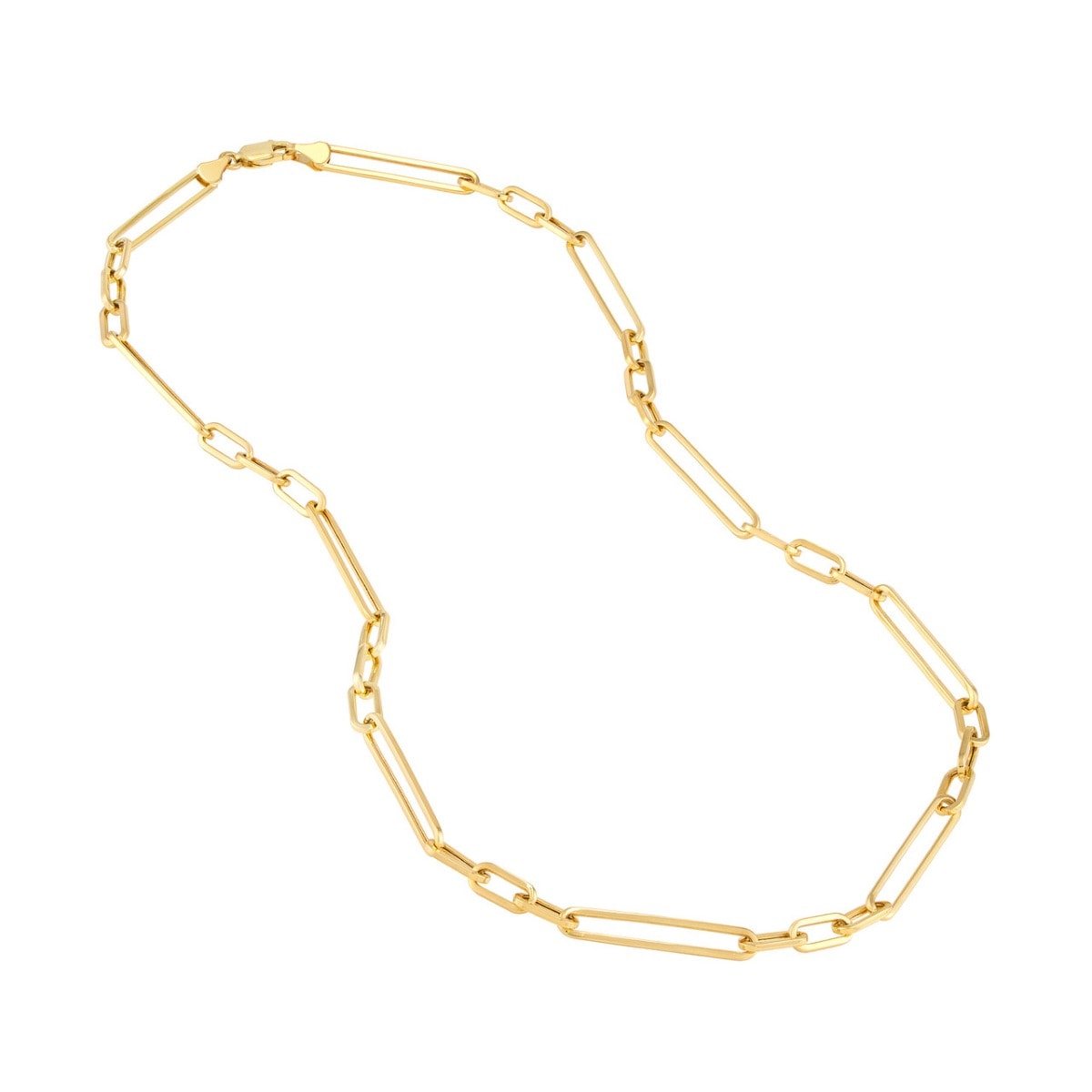 Large Paper Clip Gold Chain view 3