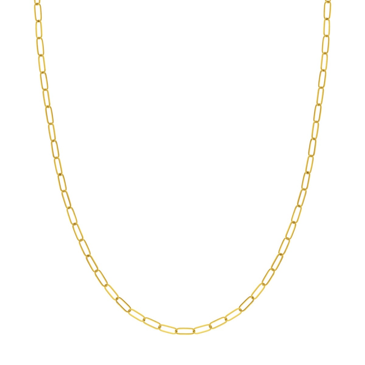 Thick Paper Clip Gold Chain view 1