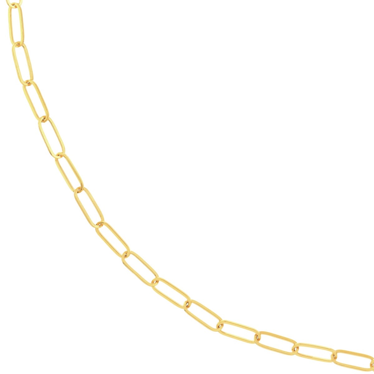 Thick Paper Clip Gold Chain view 3