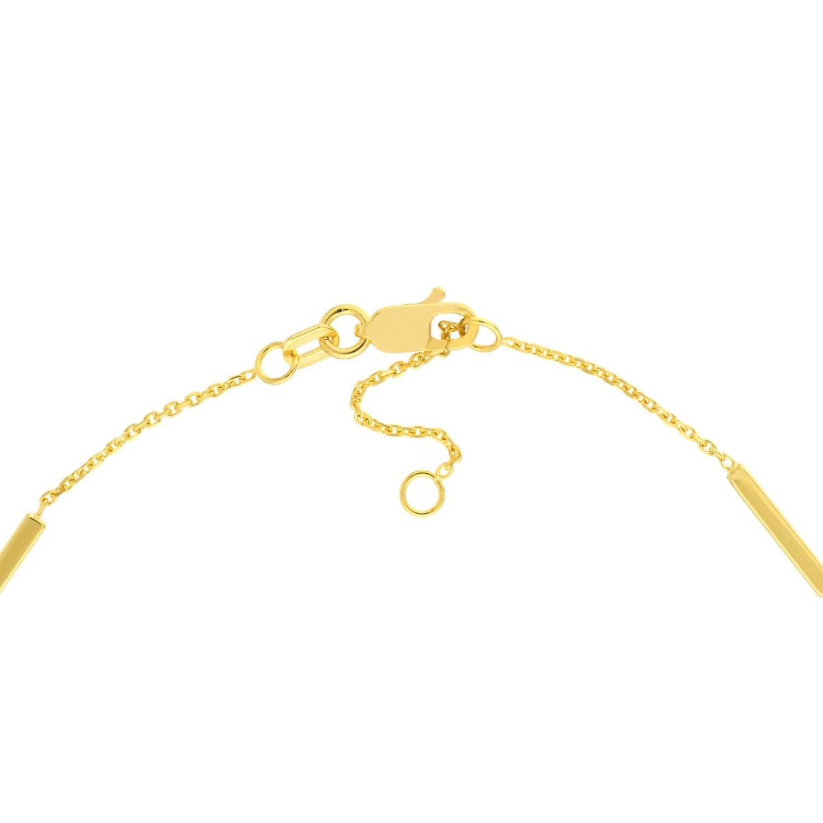 Bar & Diamond Gold Anklet view 4