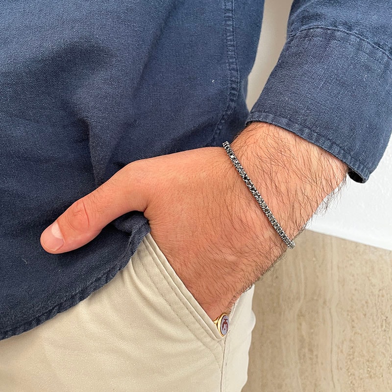 4 Carat Black Diamonds Tennis Bracelet - alternate view