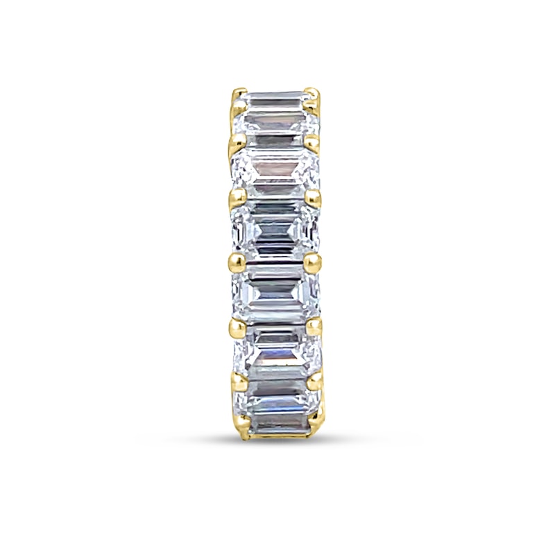 18k Yellow Gold 4mm Channel Set Baguette view 2
