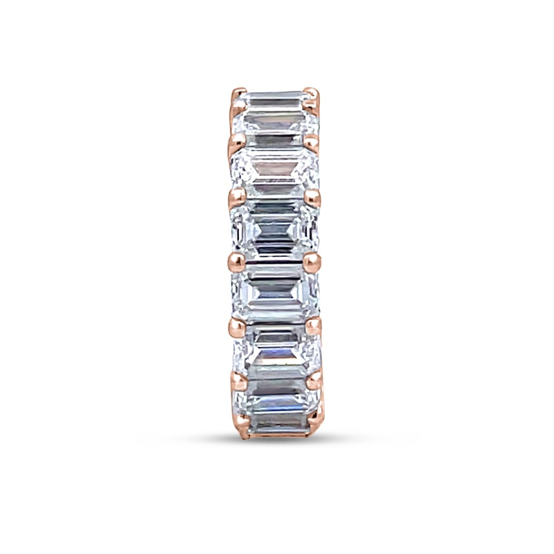 18k Rose Gold 4mm Channel Set Baguette - alternate view