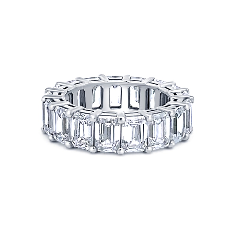 Platinum 4mm Channel Set Baguette view 1
