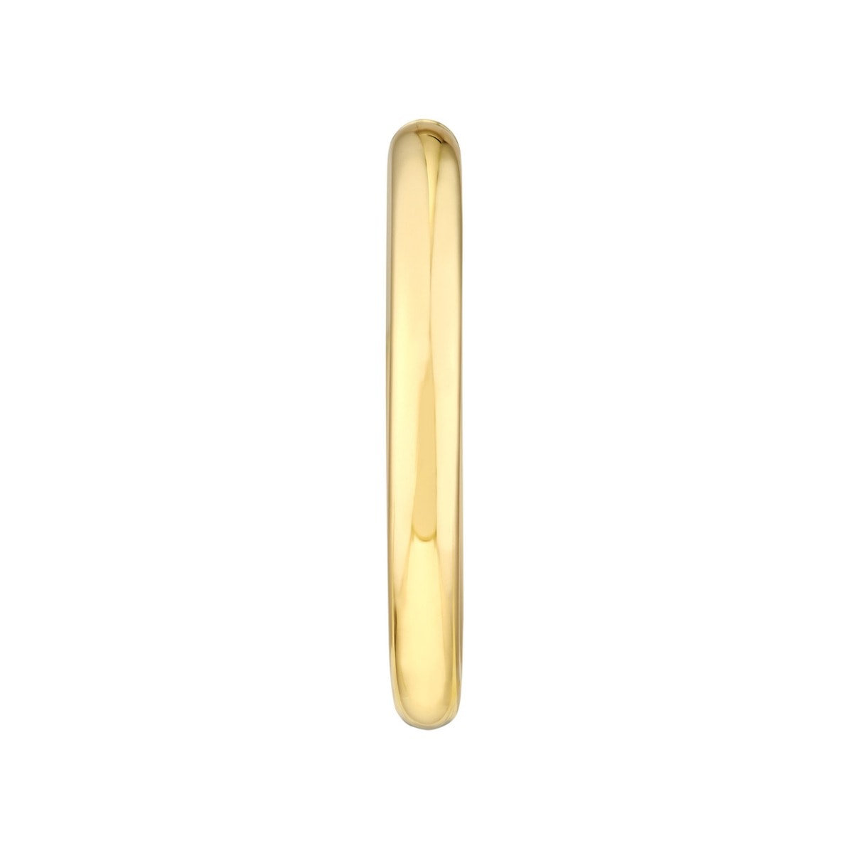 Gold Tube Hoop Earrings - alternate view