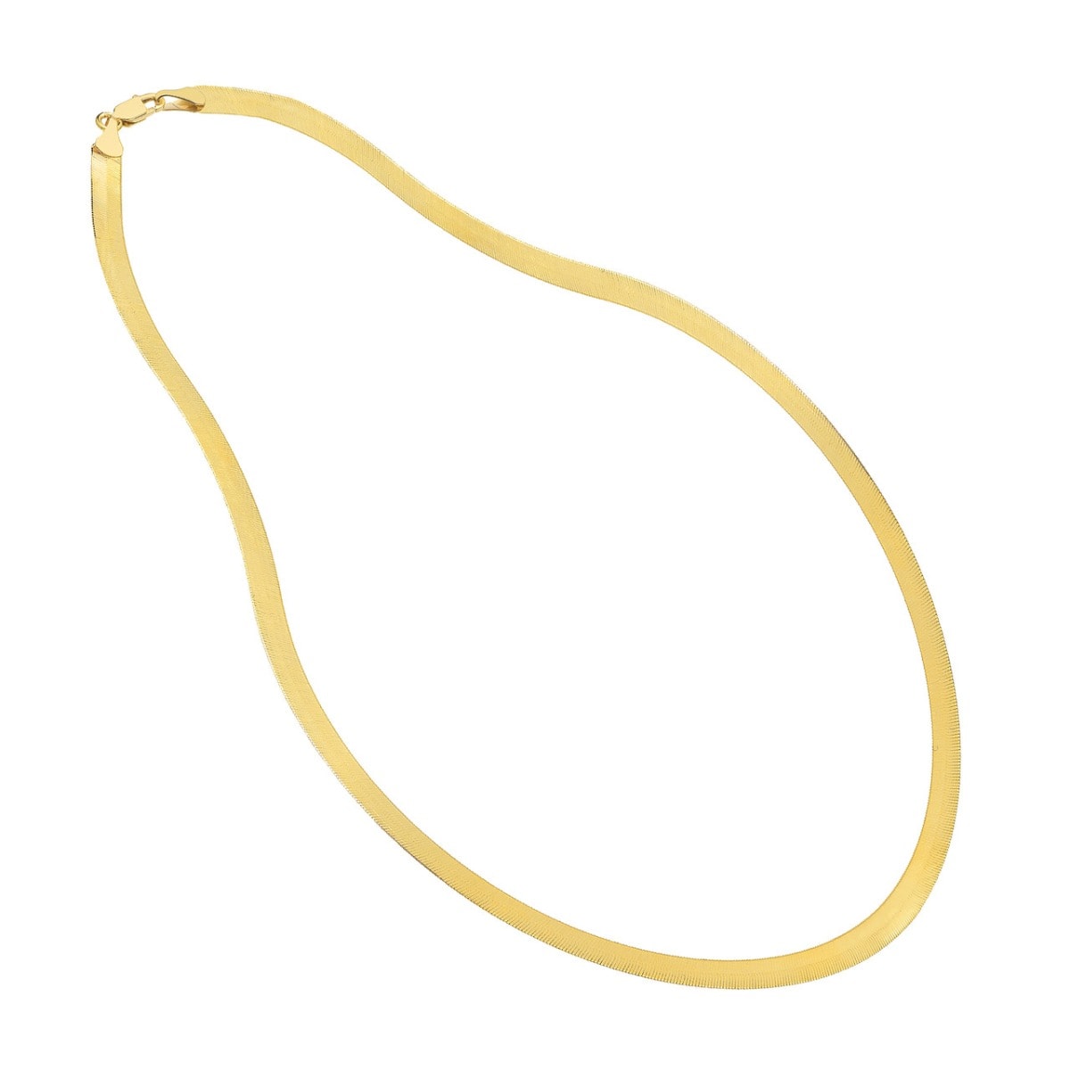 Triple Herringbone Gold Chain view 3