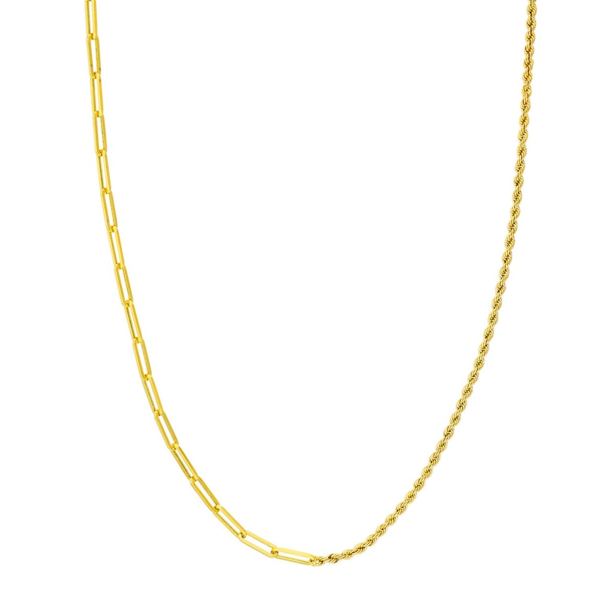 Dual Charm Gold Chain view 1