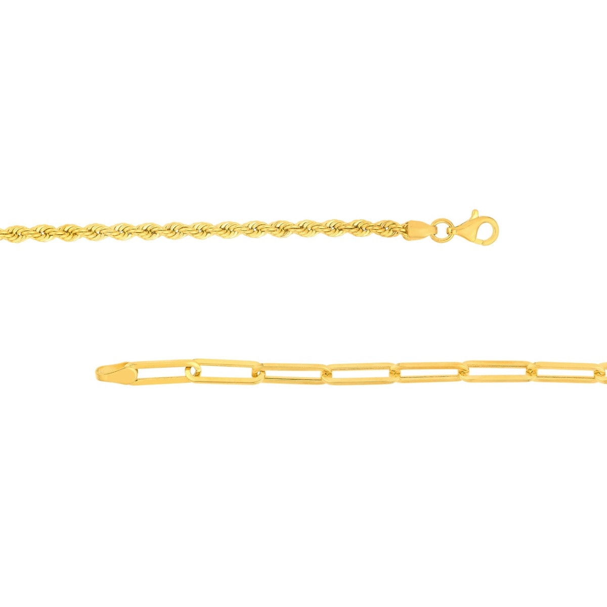 Dual Charm Gold Bracelet view 3