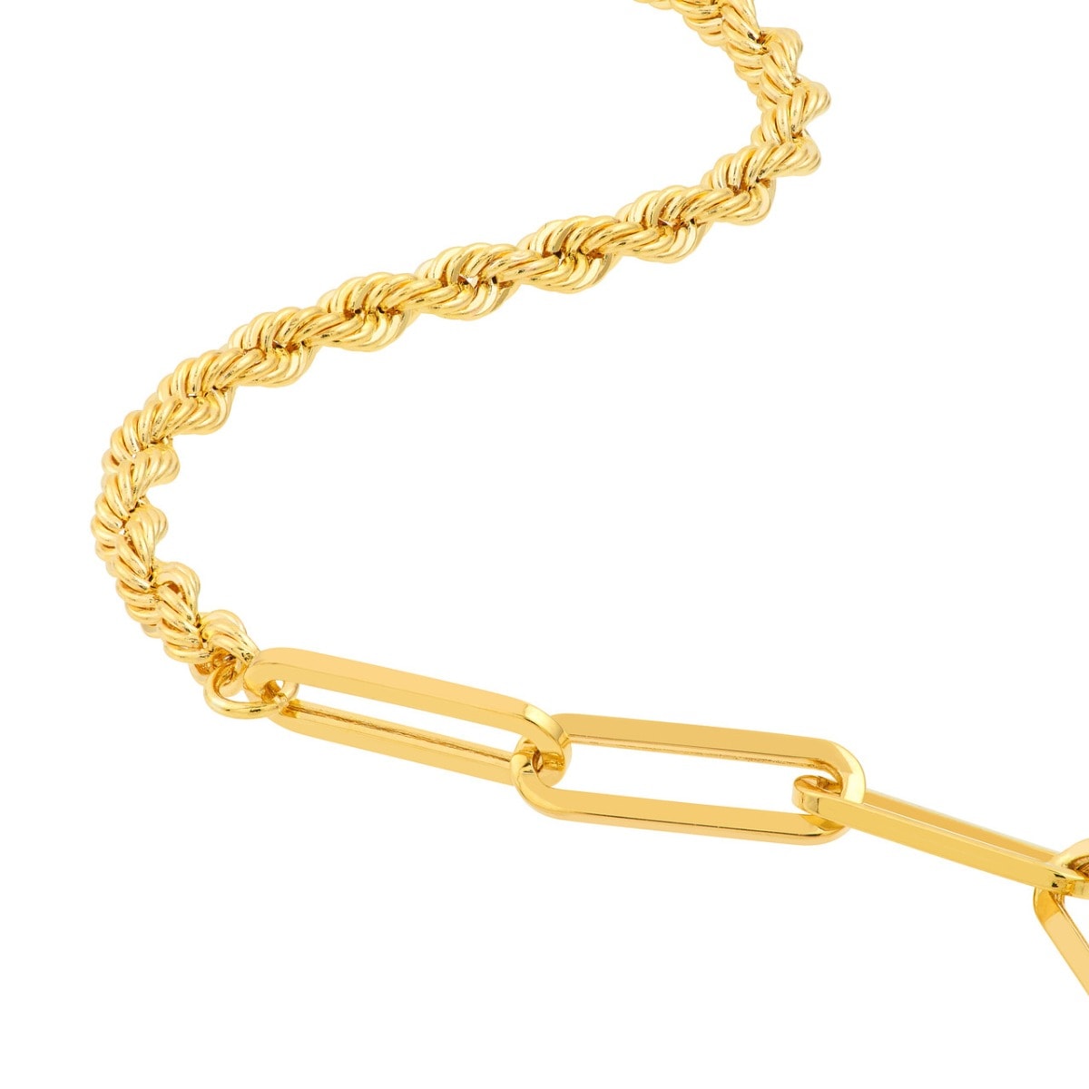 Dual Charm Gold Bracelet - alternate view
