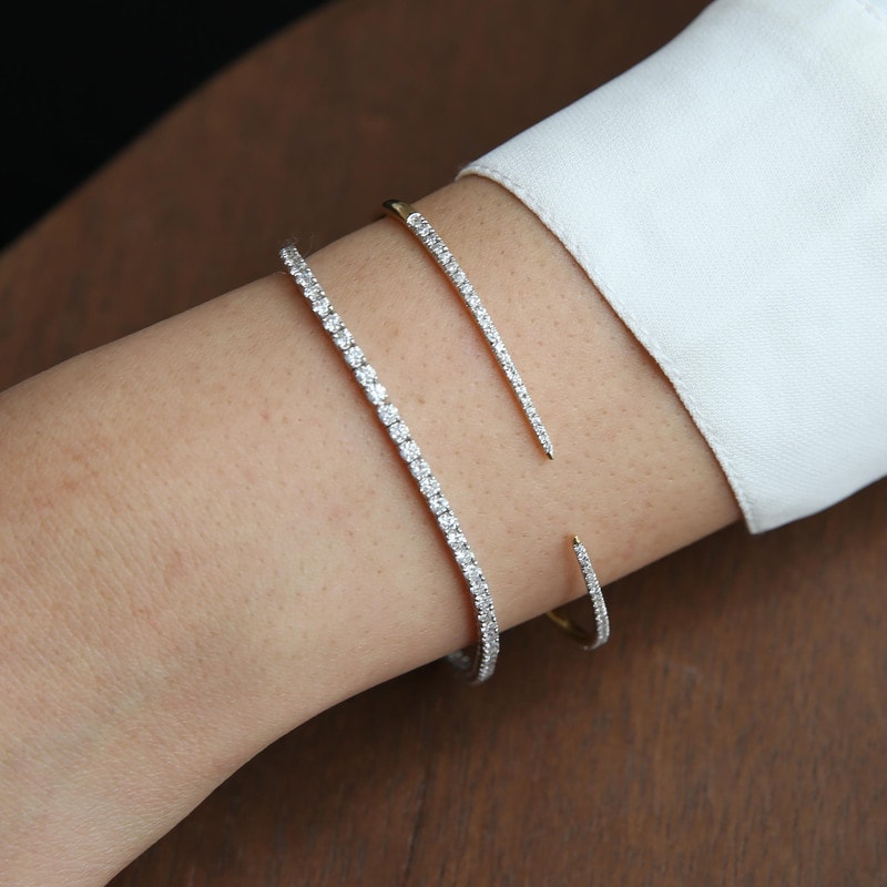 5 Carat Diamond Tennis Bracelet - alternate view