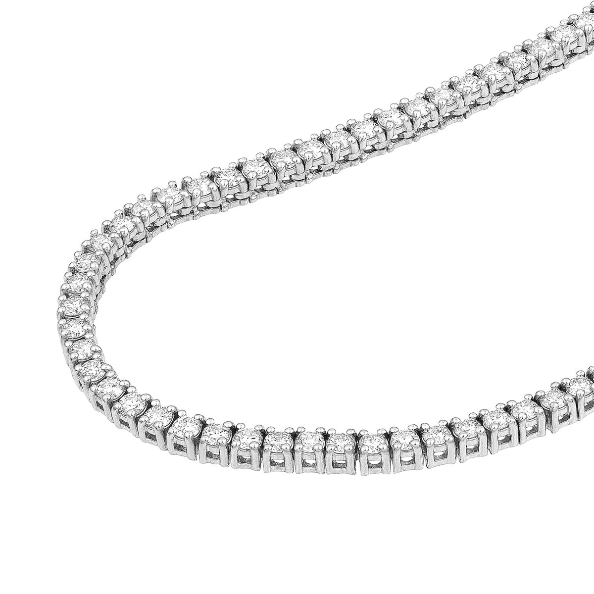 8ct Lab Grown Diamond Tennis Necklace view 3