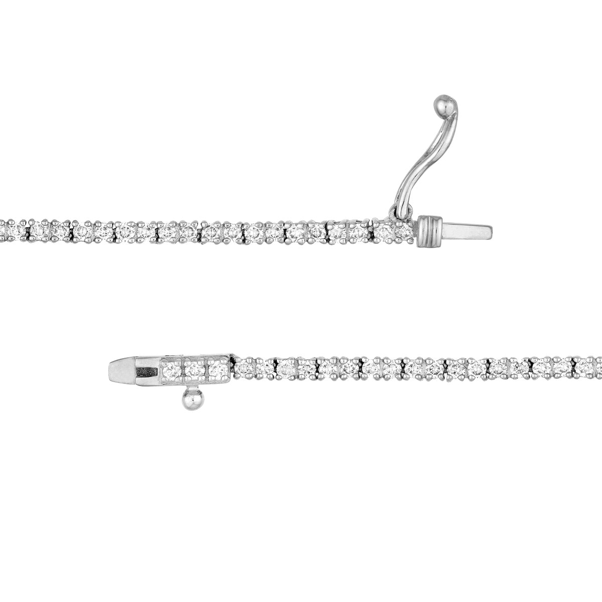 9.5ct Lab Grown Diamond Tennis Necklace view 5