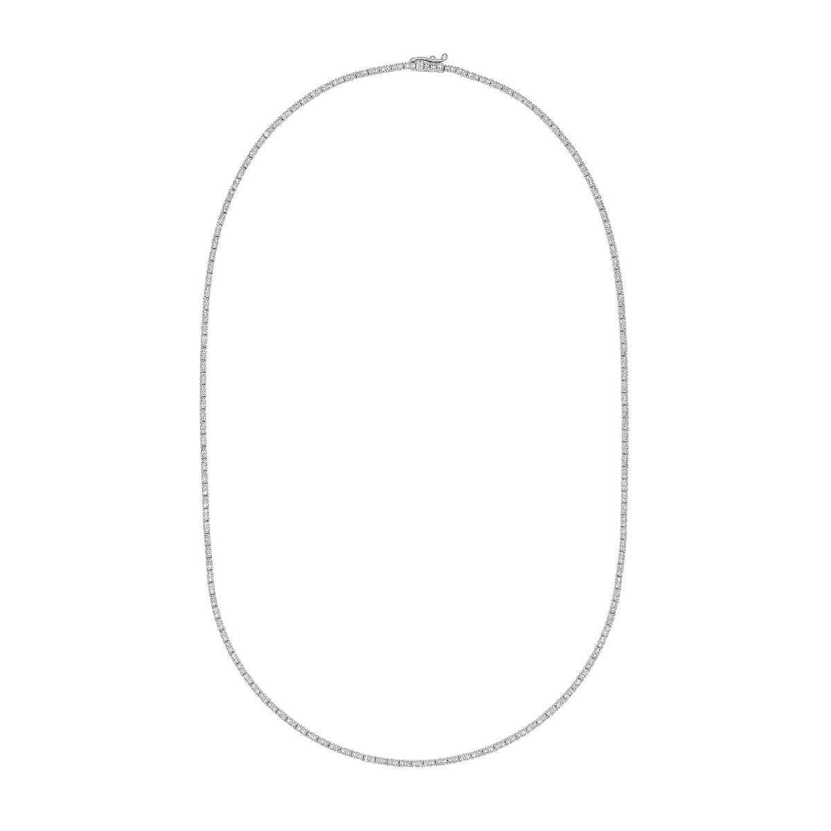 9.5ct Lab Grown Diamond Tennis Necklace view 4