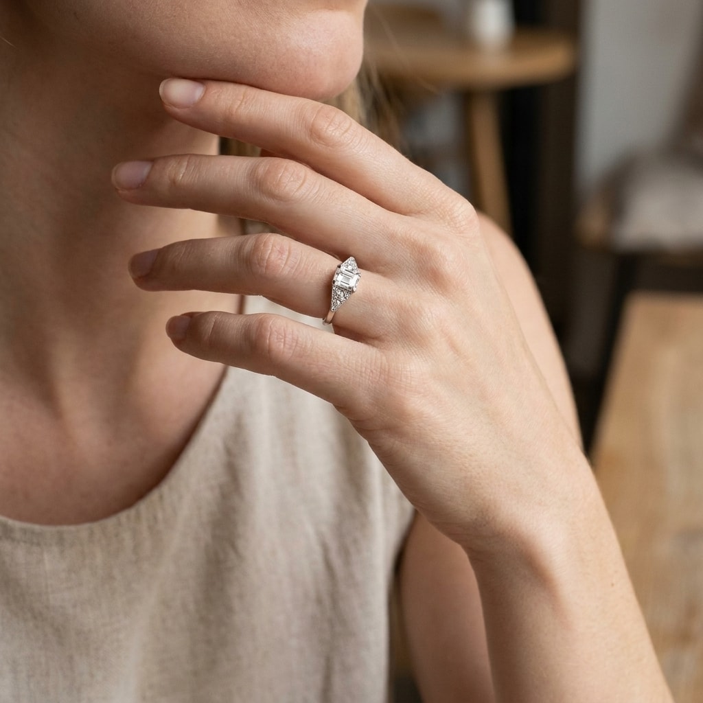 Art_Deco_Asscher_Cut_Diamond_Engagement_Ring_On_Hand