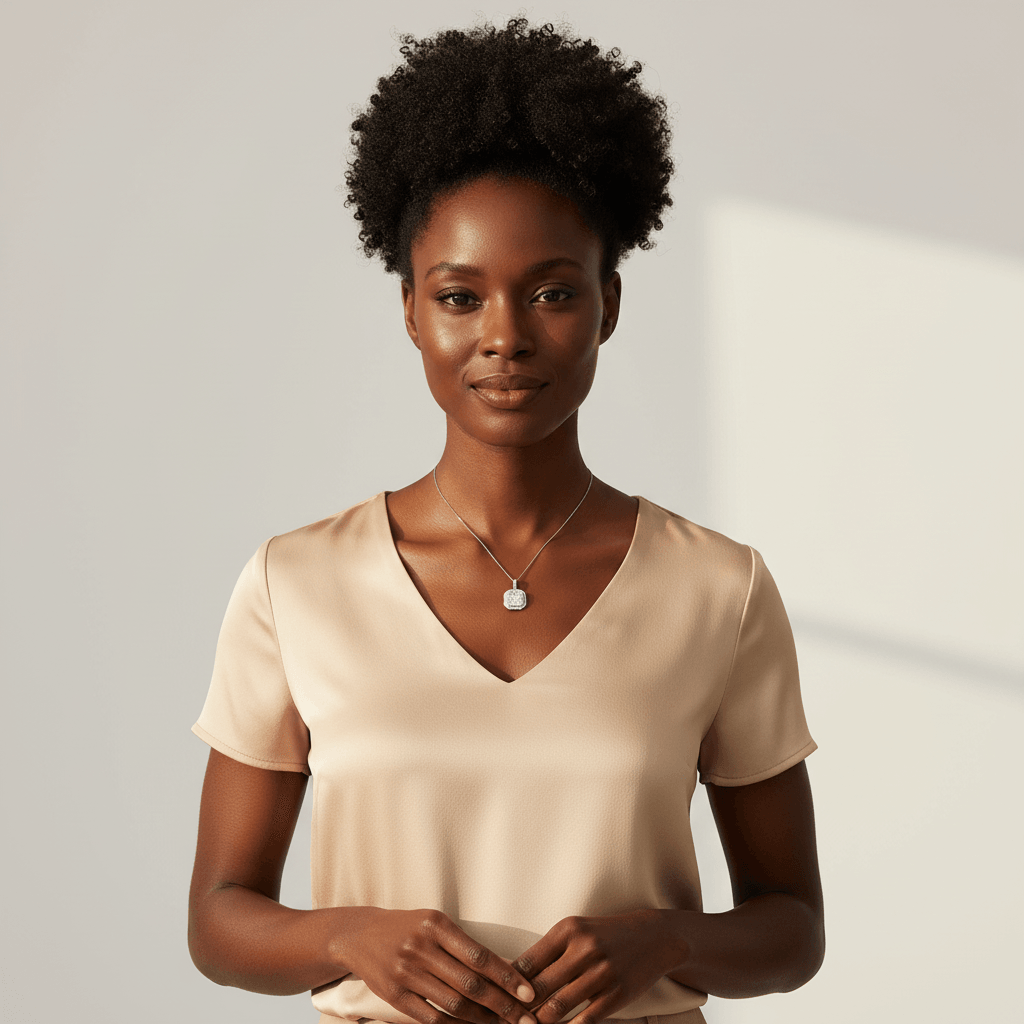 Ascher_Shape_Pave_Diamond_Pendant_On_Model