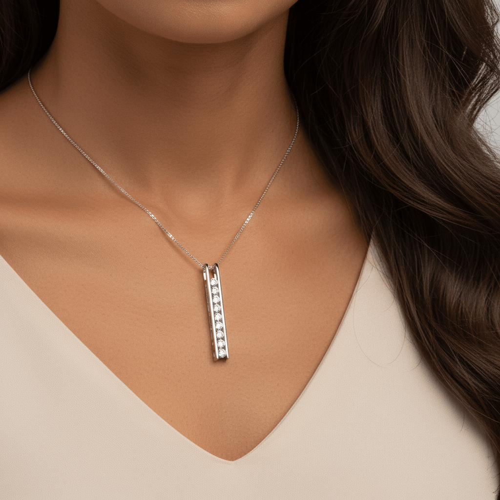 Bar_Set_9_Stone_Drops_Necklace_Zoom