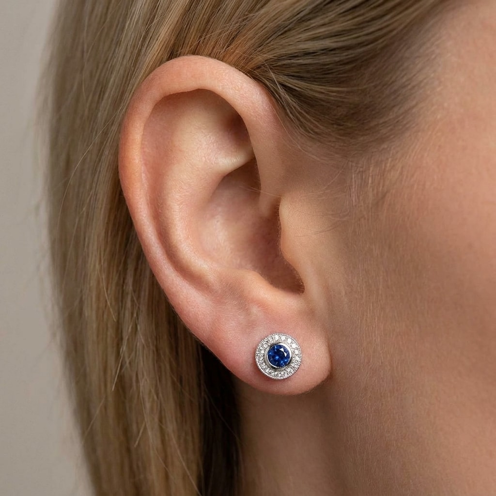 Blue_Sapphire_Grain_Set_Diamond_Earring_Studs_Zoom