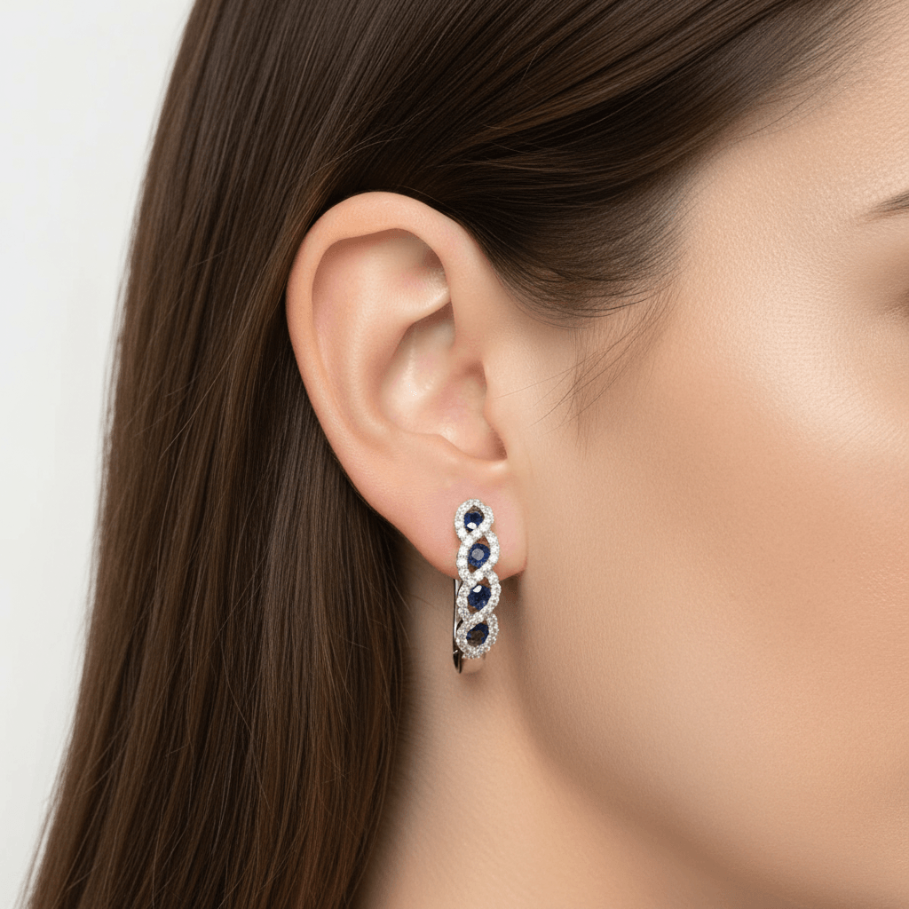 Blue_Sapphire_Wave_Set_Diamond_Hoop_Earring_Zoom