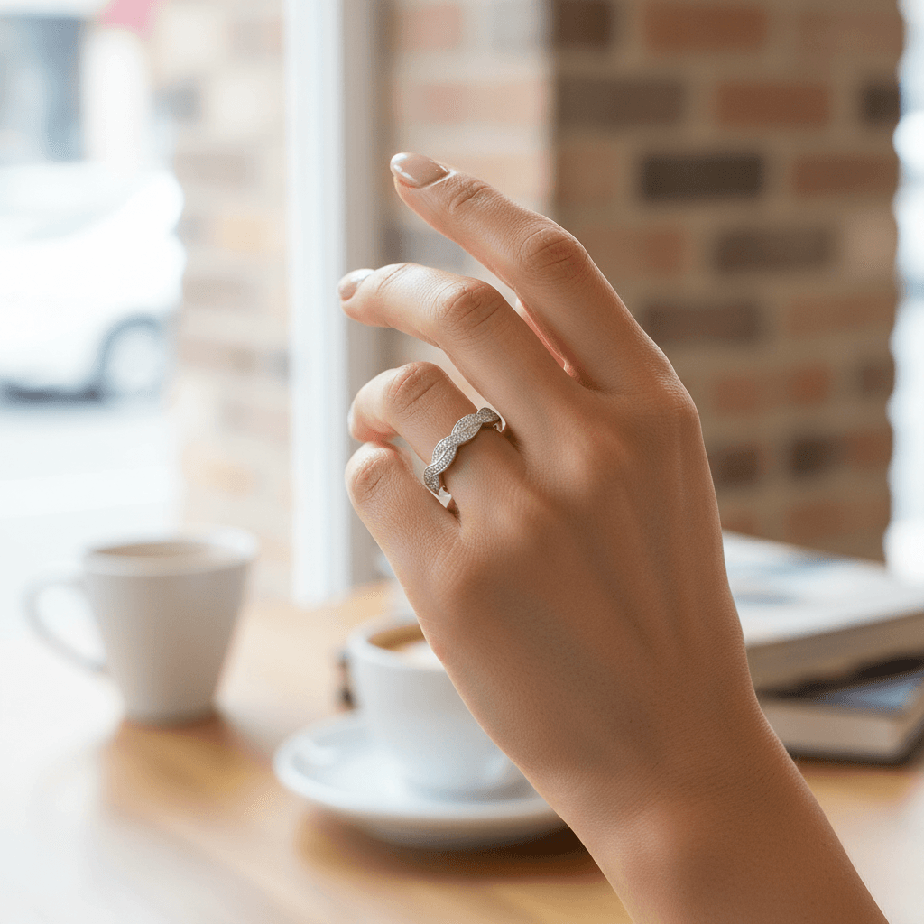 Braided_Pave_Diamond_Wedding_Ring_On_Hand