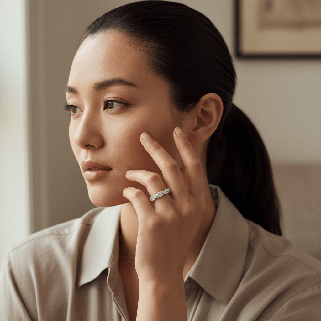 Braided_Pave_Diamond_Wedding_Ring_On_Model