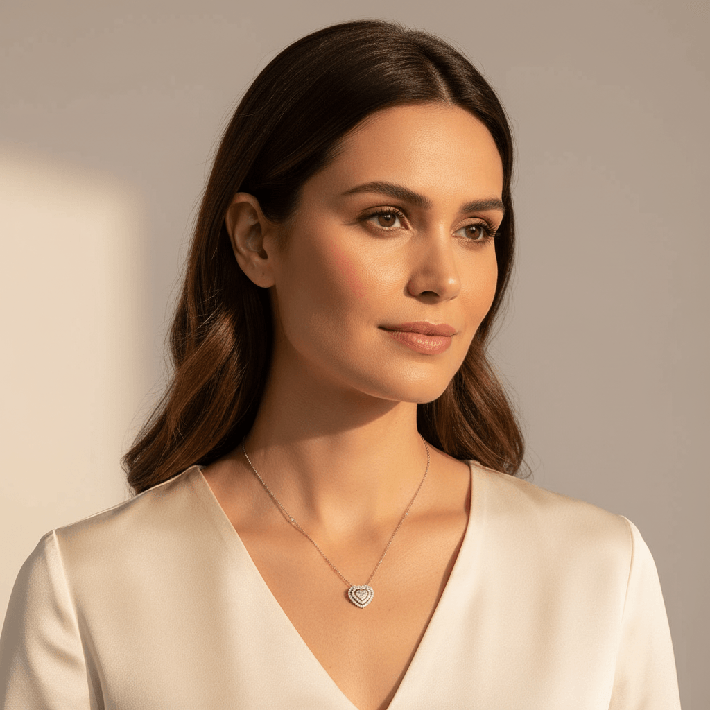 Chain_Double_Halo_Heart_Diamond_Pendant_On_Model