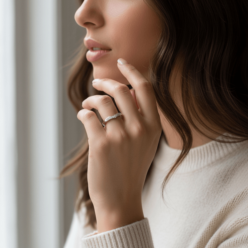 Channel_Set_Curve_Diamond_Wedding_Ring_On_Model