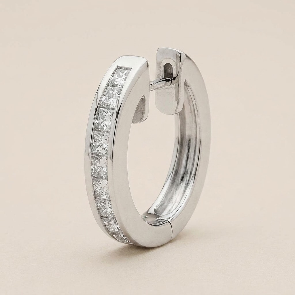 Channel_Set_Princess_Cuts_Hoops_Diamond_Earrings_Zoom