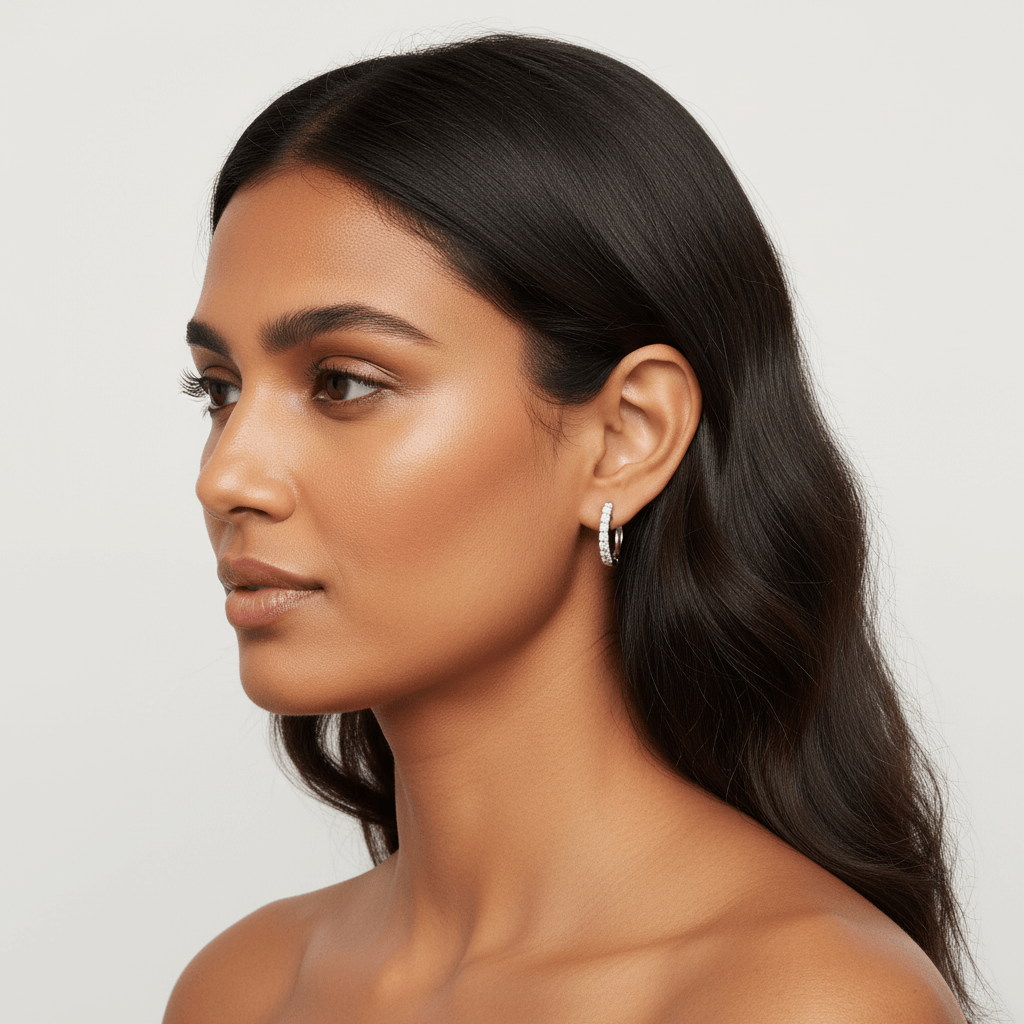 Classic_Diamond_Hoop_Earrings_On_Model_2
