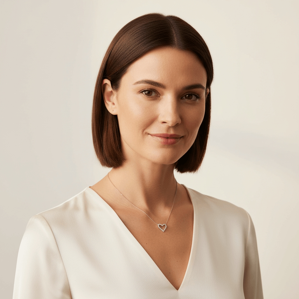 Classic_Round_Diamond_Heart_Pendant_On_Model