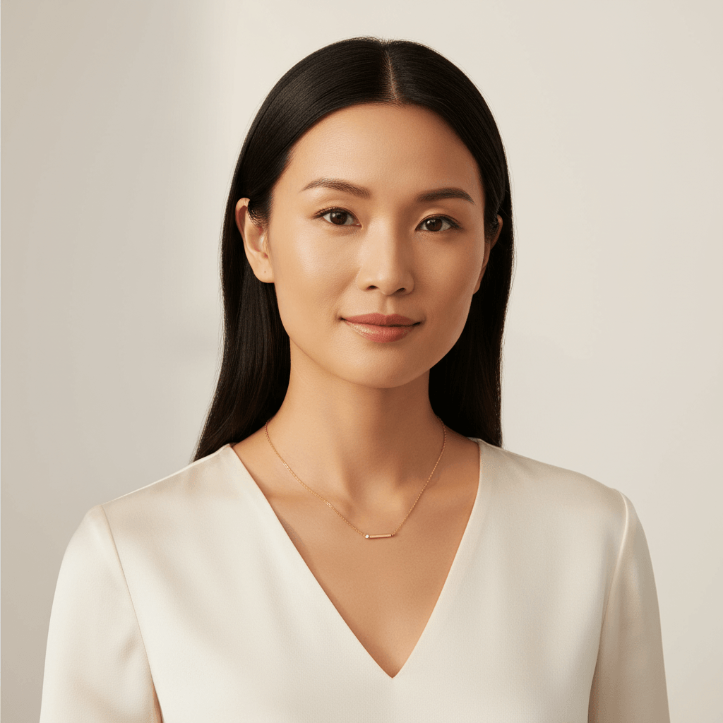 Diamond_Bezel_and_Bar_Station_Necklace_On_Model