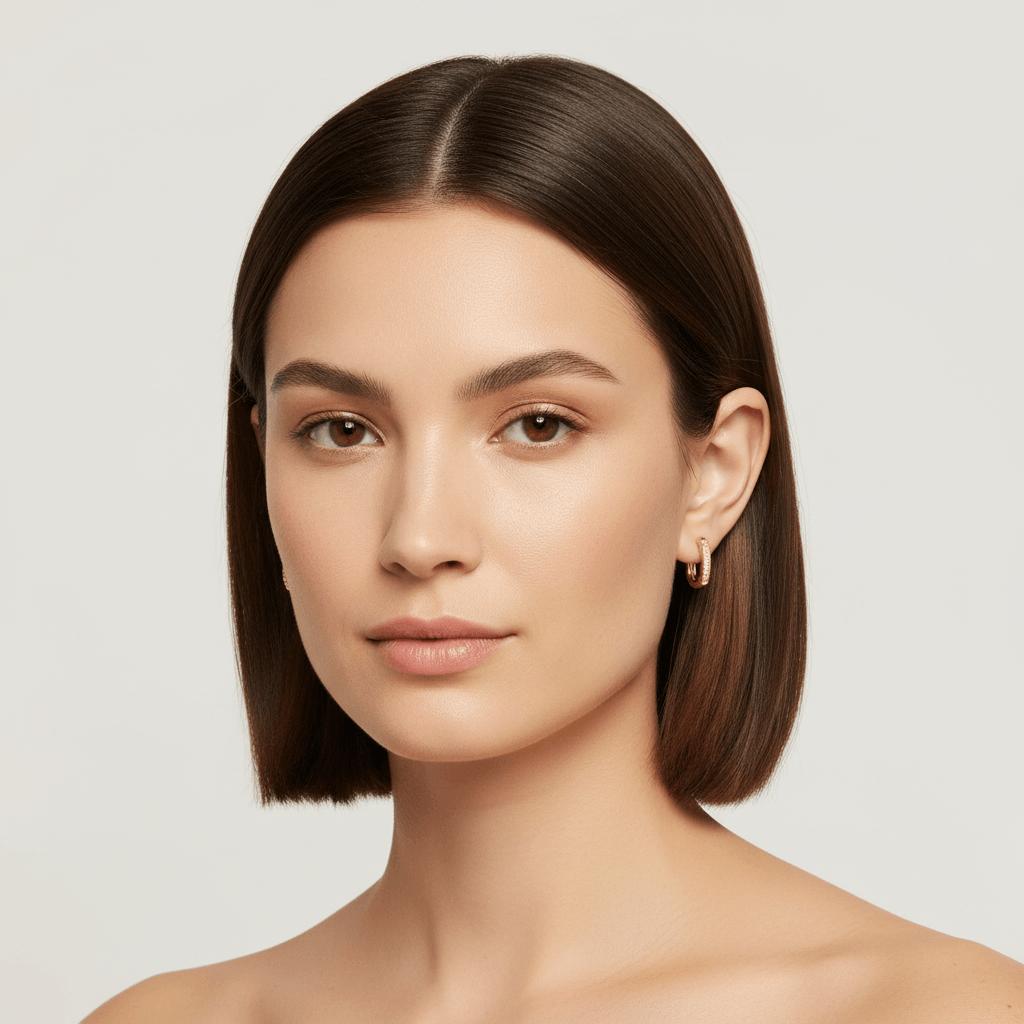 Diamond_Channel_8mm_Hoop_Earrings_On_Model