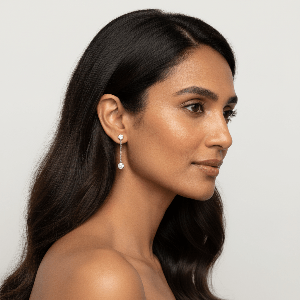 Double_Diamond_Drop_Earrings_On_Model_2