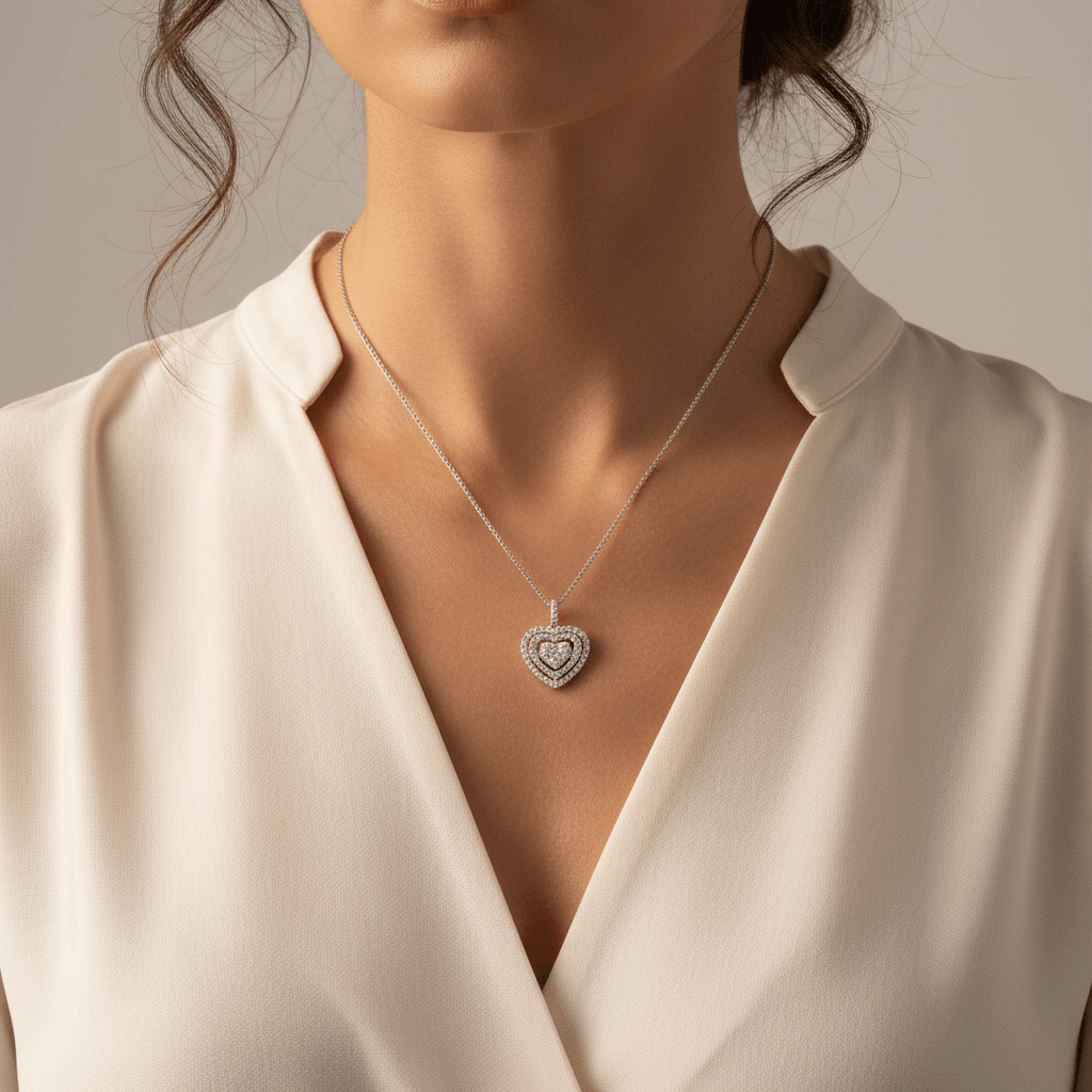 Double_Halo_Heart_Diamond_Pendant_On_Model_2