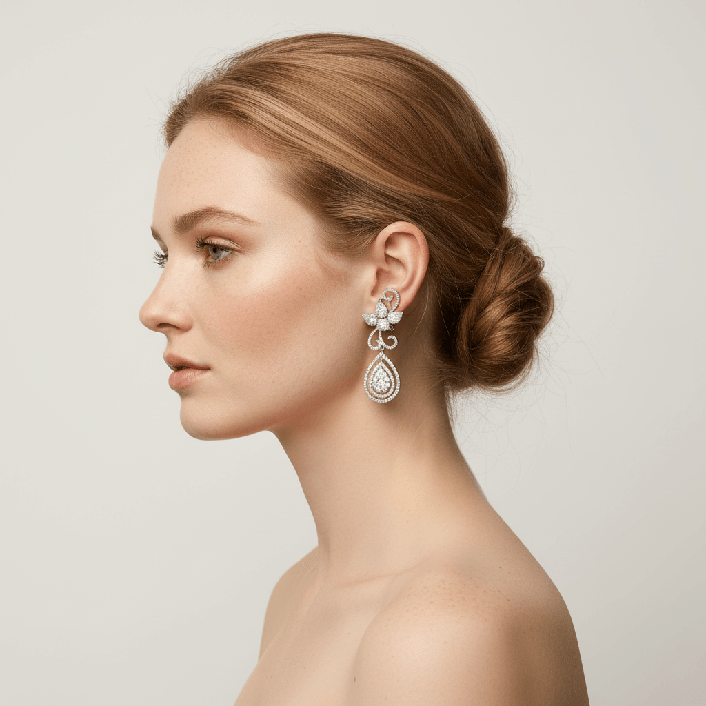 Fancy_Design_Set_Diamond_Drop_Earring_Zoom