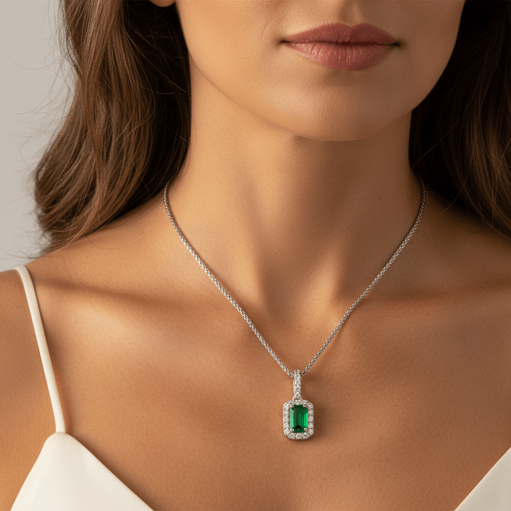 Green_Emerald_Diamond_Halo_Pendant_Zoom