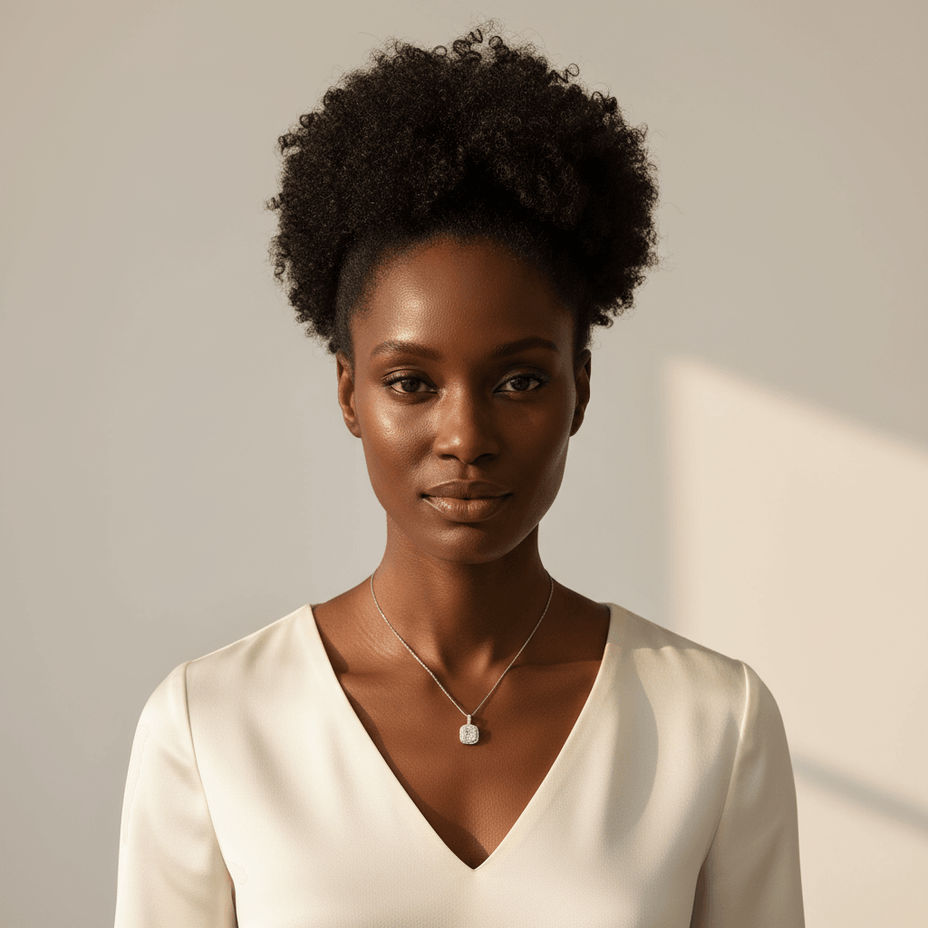 Halo_Round_Baguette_Cuts_Diamond_Pendant_On_Model