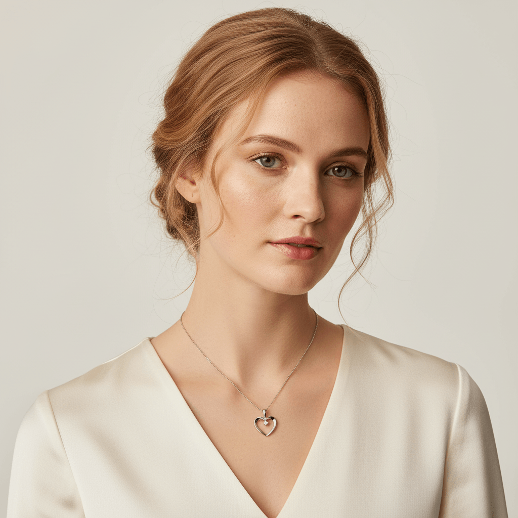 Heart_Centre_Set_Pave_Diamond_Necklace_On_Model