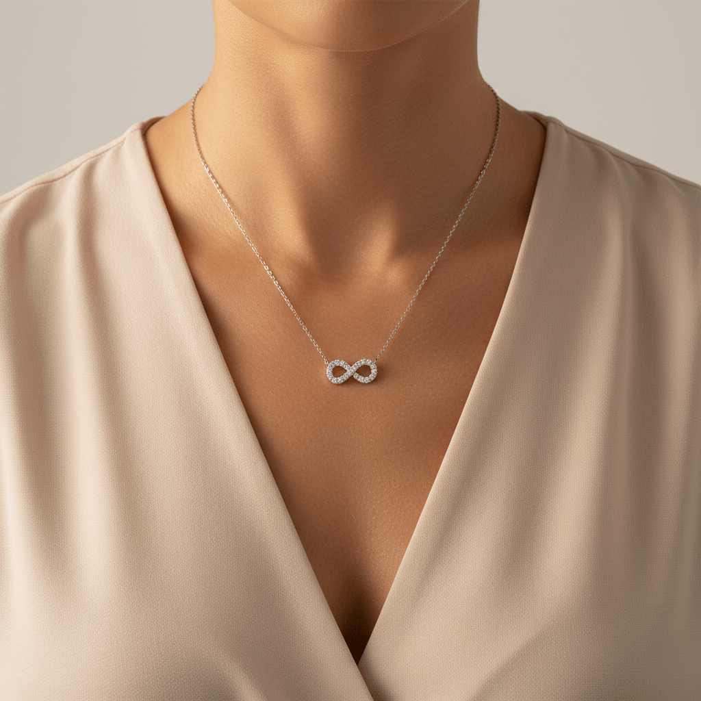 Infinity_Diamond_Necklace_On_Model_2