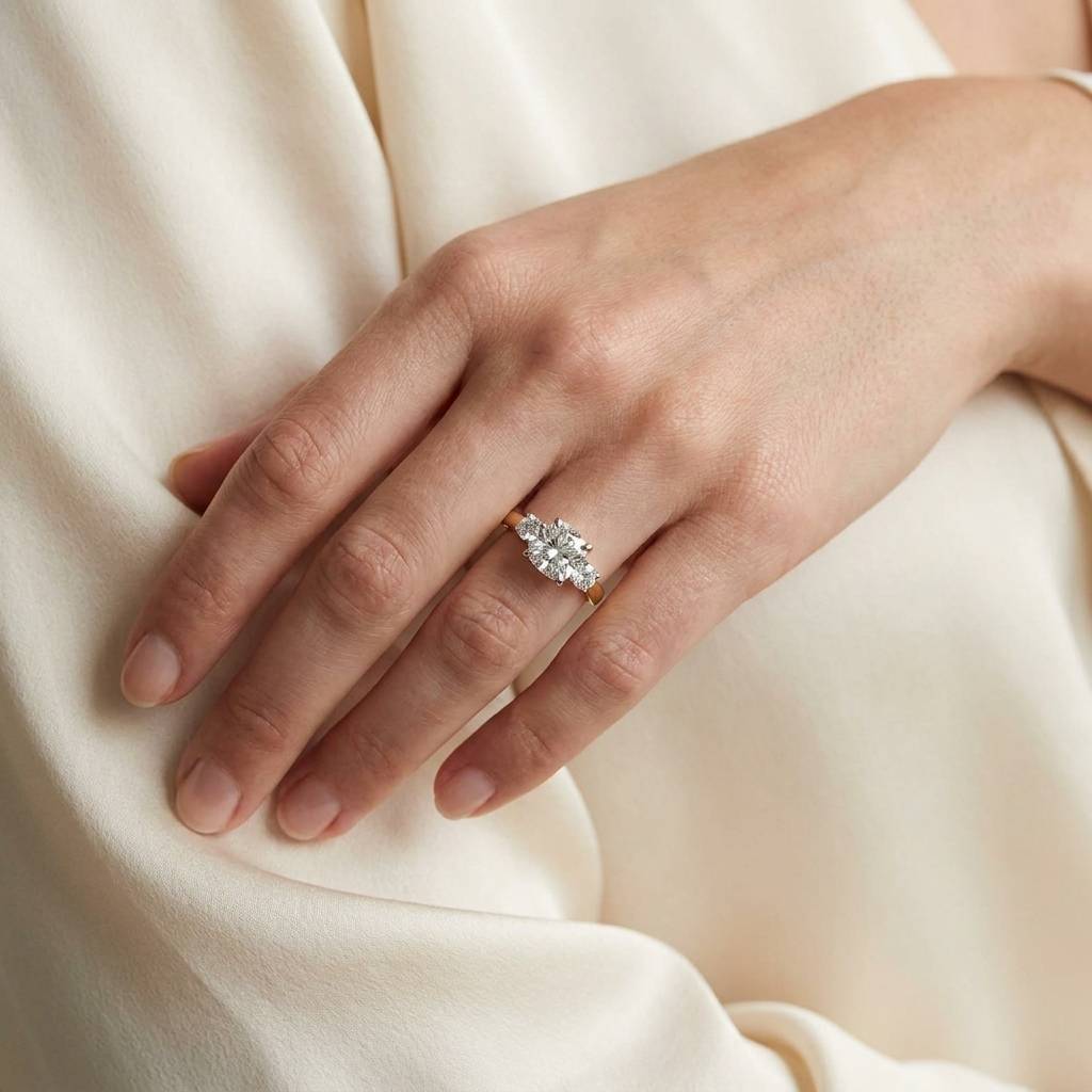 Meghan Markle Lab Grown Cushion Diamond Engagement Ring view 7