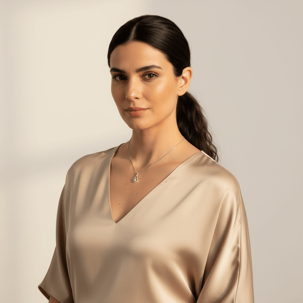 Open_Circle_Drop_Diamond_Pendant_On_Model