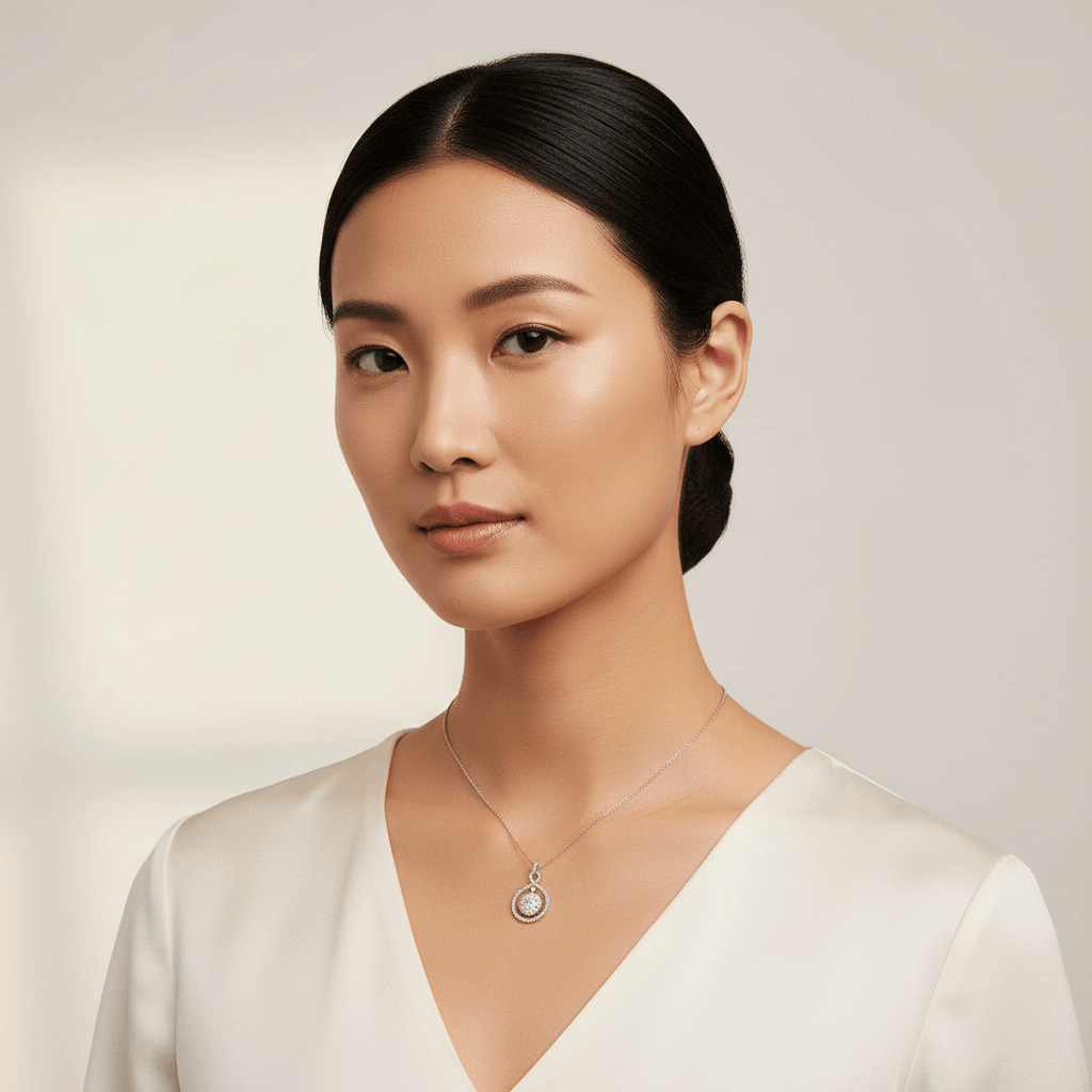 Open_Double_Halo_Pave_Diamond_Pendant_On_Model
