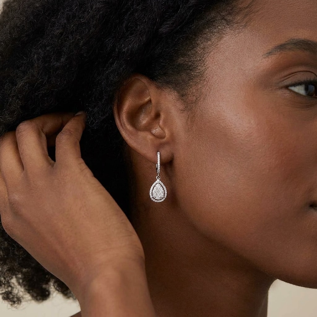 Open_Halo_Pave_Drop_Hoops_Diamond_Earrings_On_Model_2