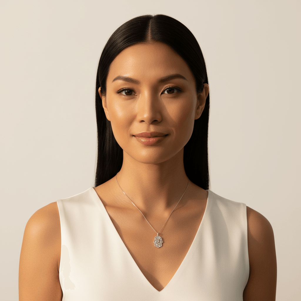 Open_Hamsa_Diamond_Necklace_On_Model