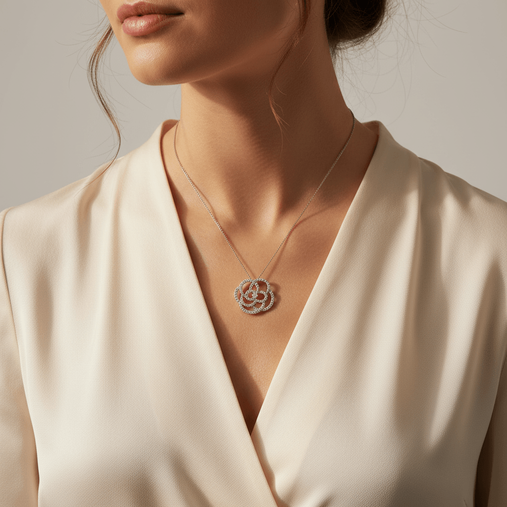 Open_Rose_Diamond_Pendant_On_Model_2