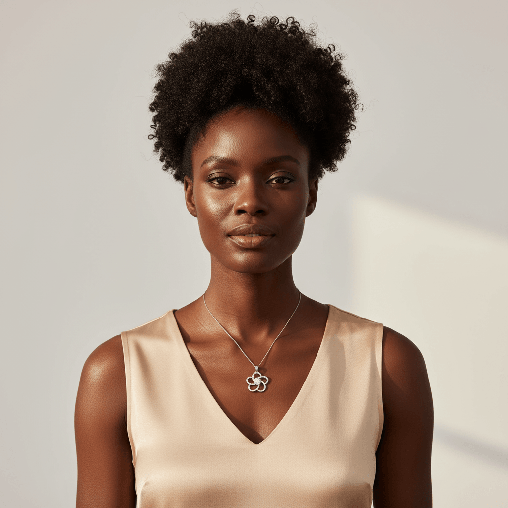 Open_Swirl_Flower_Diamond_Pendant_On_Model