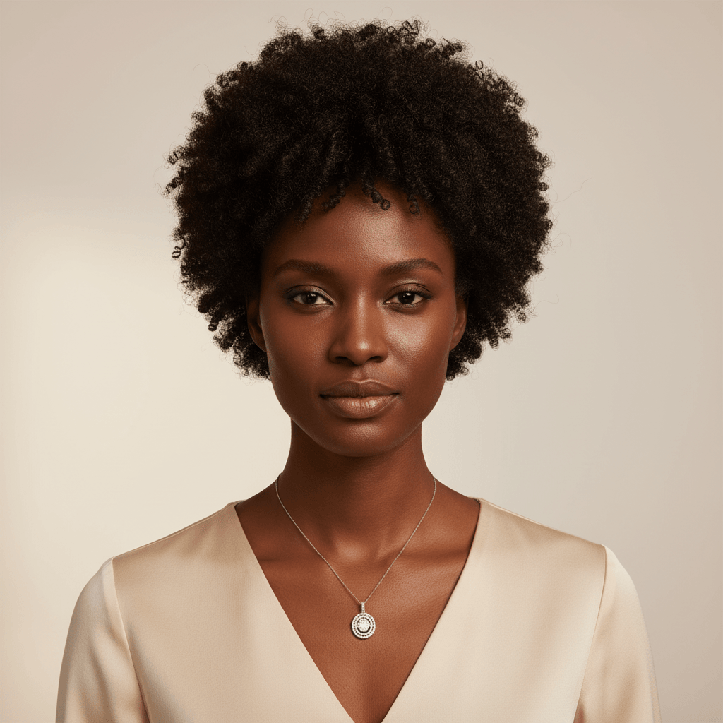 Oval_Shaped_Double_Halo_Diamond_Pendant_On_Model
