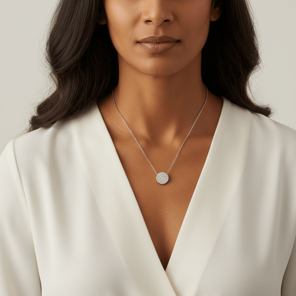 Pave_Round_Disk_Diamond_Necklace_On_Model_2